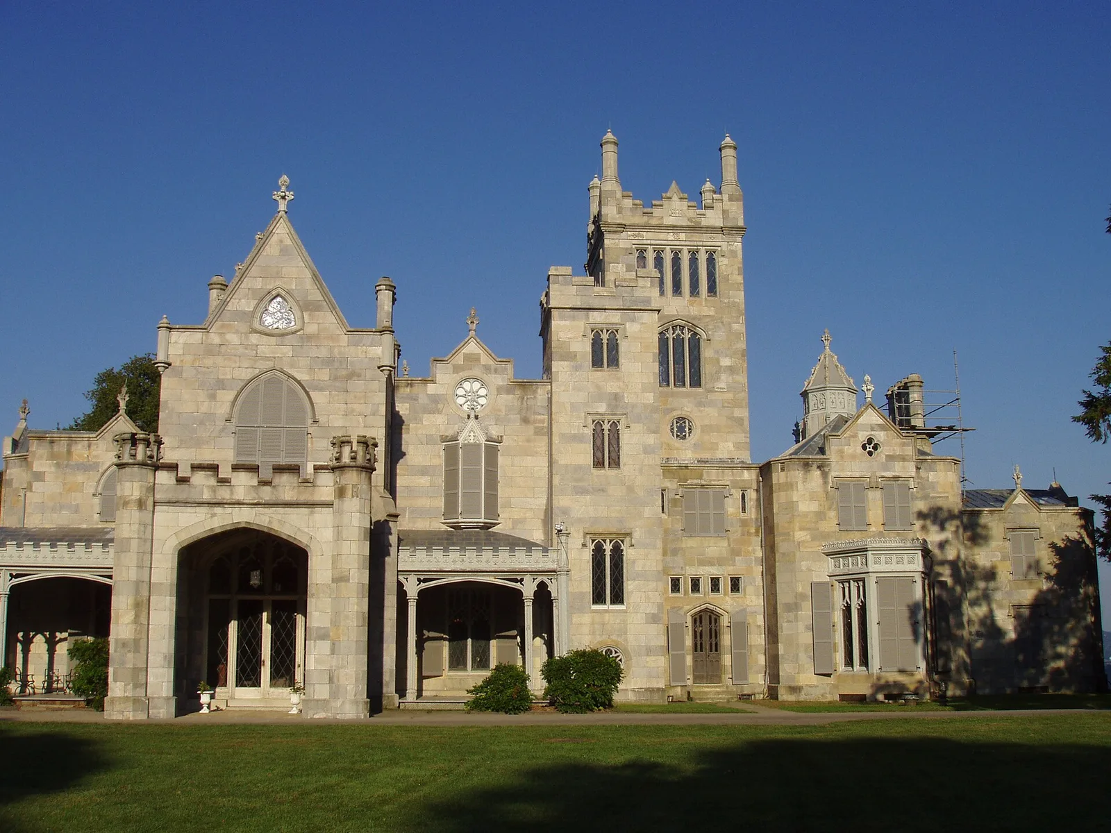 Lyndhurst, the Gothic Revival stone mansion in Tarrytown, a Westchester County, New York landmark